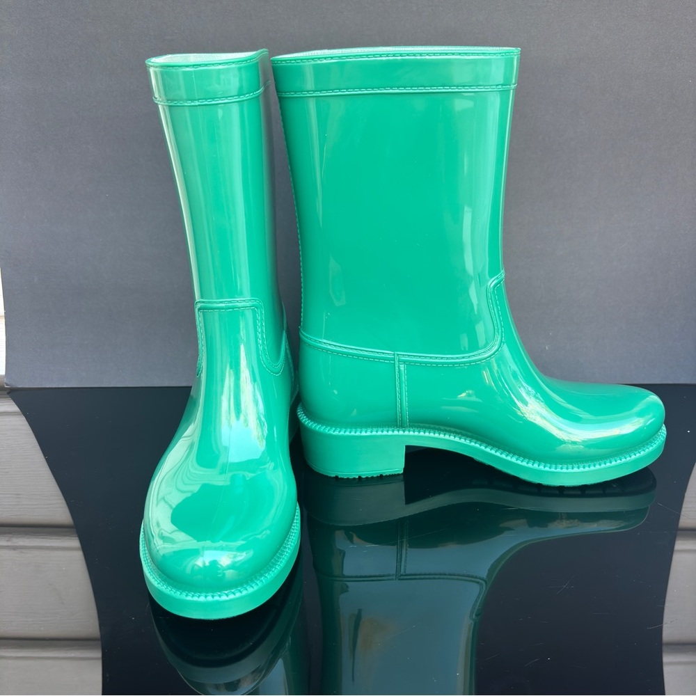 The Drop Green Women's Stella Midshaft Rain Boots Size 7
